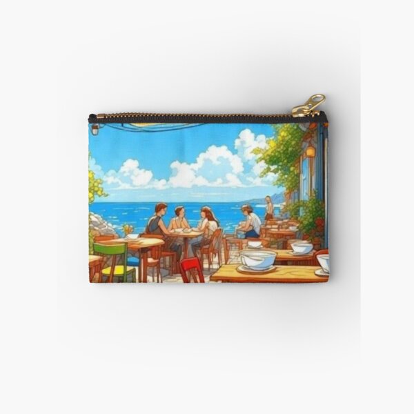 Item preview, Colorful Seaside Café Al Fresco Patio designed and sold by Virtuals1.