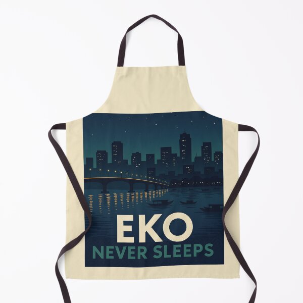Item preview, Eko Never Sleeps | Lagos Nigeria City Nightscape Art designed and sold by astersgraphics.
