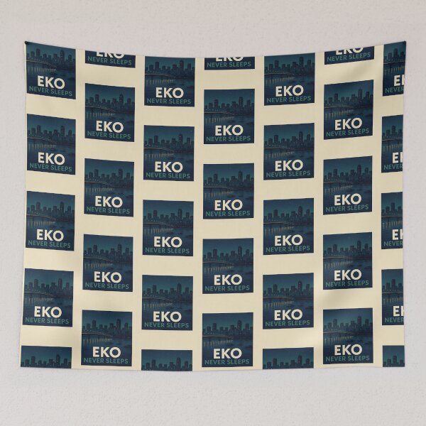 Item preview, Eko Never Sleeps | Lagos Nigeria City Nightscape Art designed and sold by astersgraphics.