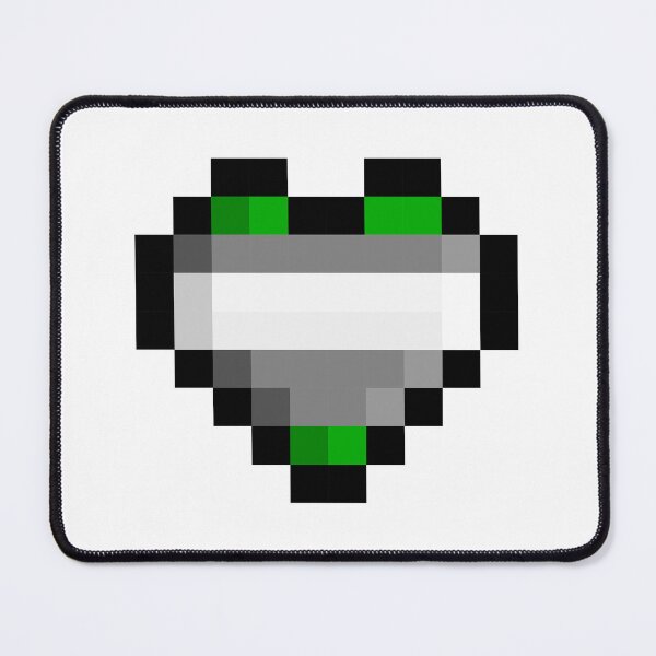 Item preview, Greyromantic Pixel Heart Pride Flag designed and sold by HarveyHandcraftsandDesigns.