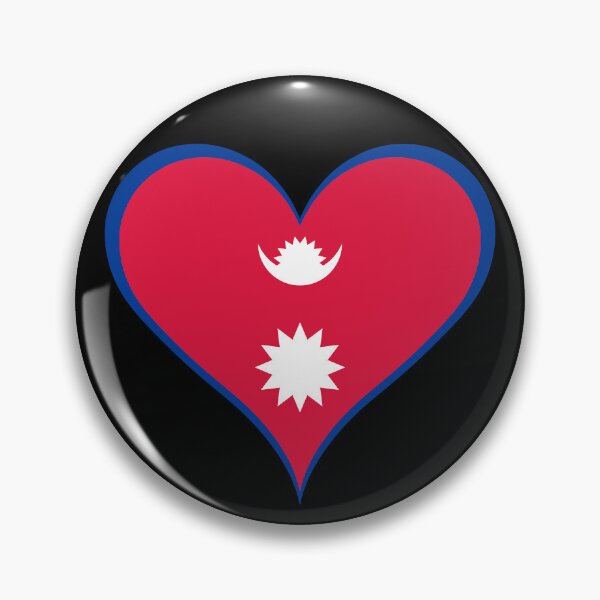 Item preview, Nepal Heart Flag - Nepali Pride & Love designed and sold by NTGUILTY.