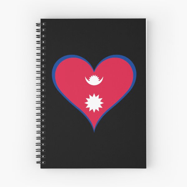 Item preview, Nepal Heart Flag - Nepali Pride & Love designed and sold by NTGUILTY.