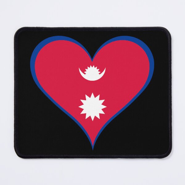 Item preview, Nepal Heart Flag - Nepali Pride & Love designed and sold by NTGUILTY.