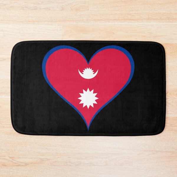Item preview, Nepal Heart Flag - Nepali Pride & Love designed and sold by NTGUILTY.