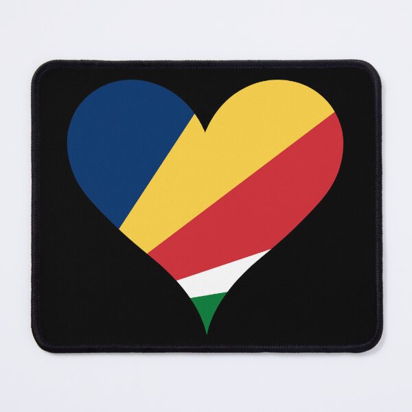 Item preview, Seychelles Heart Flag - Seychellois Pride & Love designed and sold by NTGUILTY.