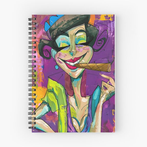 Item preview, Own the Spotlight - Bold Caricature with Cigar and Explosive Color Energy designed and sold by OlfactoART Studio.
