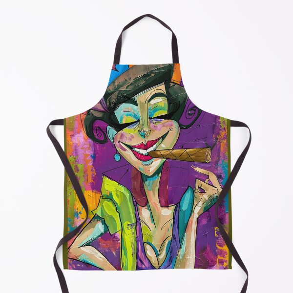 Item preview, Own the Spotlight - Bold Caricature with Cigar and Explosive Color Energy designed and sold by OlfactoART Studio.