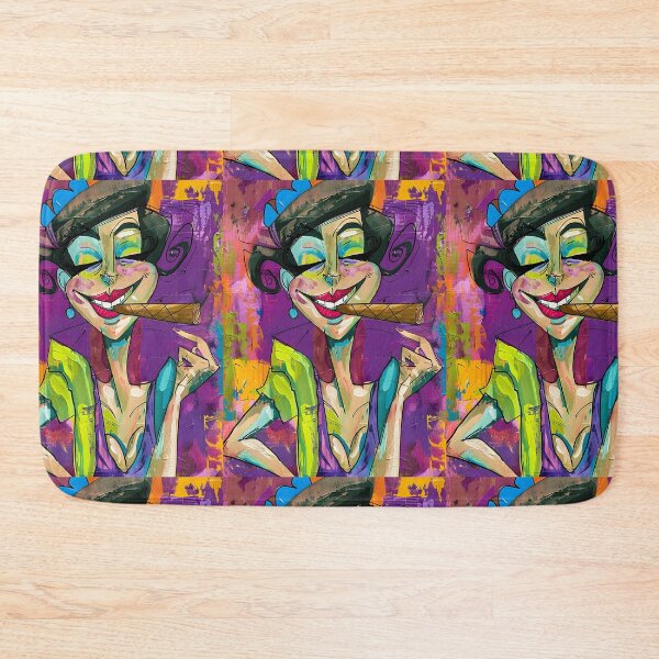 Item preview, Own the Spotlight - Bold Caricature with Cigar and Explosive Color Energy designed and sold by OlfactoART Studio.