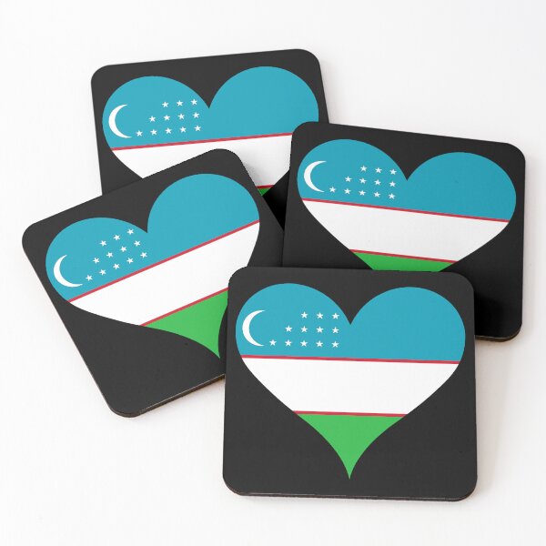 Item preview, Uzbekistan Heart Flag - Uzbek Pride & Love designed and sold by NTGUILTY.