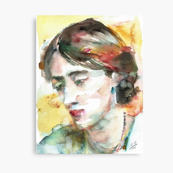 Vista previa del artículo con la obra «VIRGINIA WOOLF - retrato acuarela.8», diseñado y vendido por lautir.