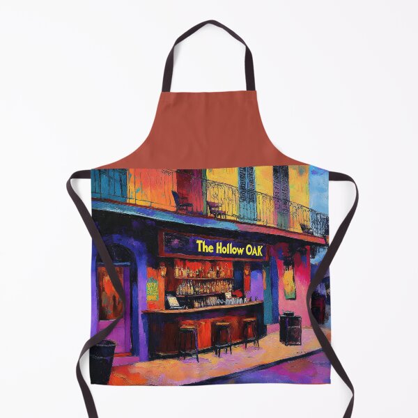 Item preview, Illuminate the Night at The Hollow Oak - Vibrant New Orleans Bar Scene in Bold Colors designed and sold by OlfactoART Studio.