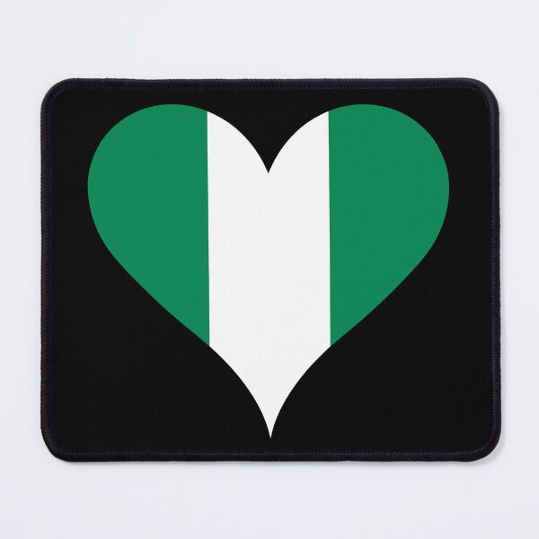 Item preview, Nigeria Heart Flag - Nigerian Pride & Love designed and sold by NTGUILTY.