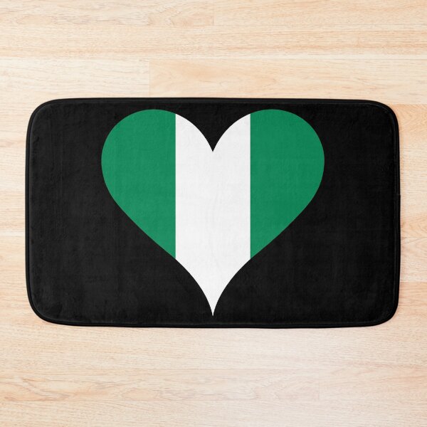 Item preview, Nigeria Heart Flag - Nigerian Pride & Love designed and sold by NTGUILTY.