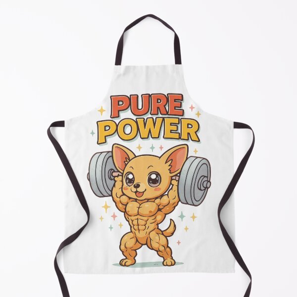 Item preview, Pure Muscle Power Doggy, lifting weights. designed and sold by JonelleTshirts.