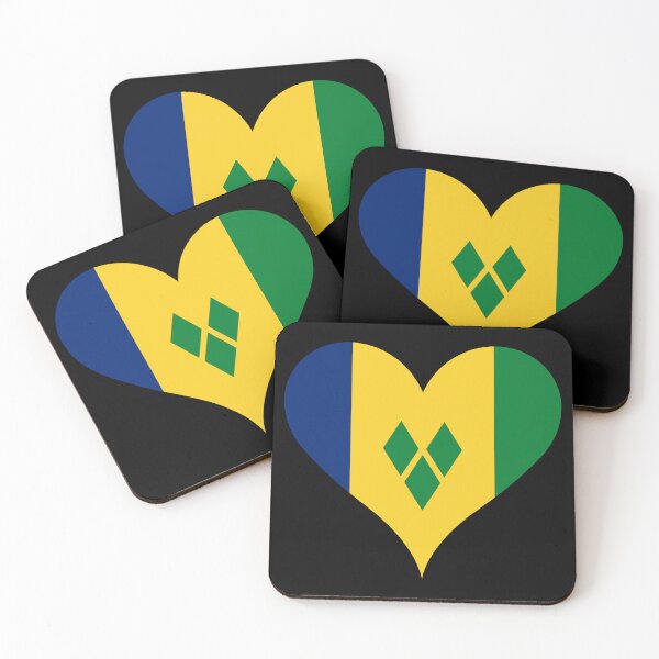 Item preview, St. Vincent & the Grenadines Heart Flag - Vincy Pride & Love designed and sold by NTGUILTY.