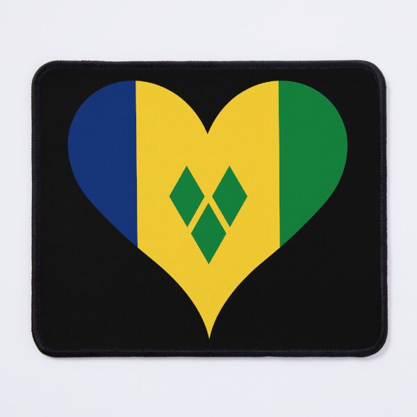 Item preview, St. Vincent & the Grenadines Heart Flag - Vincy Pride & Love designed and sold by NTGUILTY.