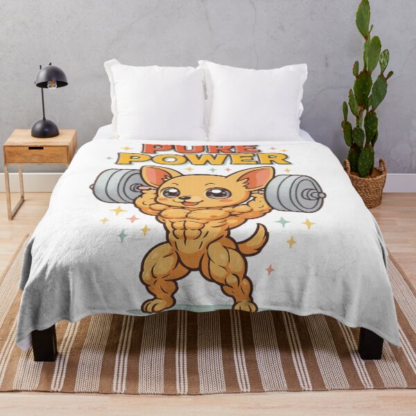 Item preview, Pure Muscle Power Doggy, lifting weights. designed and sold by JonelleTshirts.