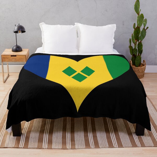 Item preview, St. Vincent & the Grenadines Heart Flag - Vincy Pride & Love designed and sold by NTGUILTY.