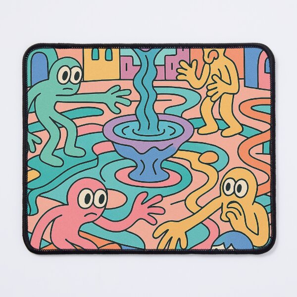 Item preview, Fountain of Emotions in a Surreal Town designed and sold by weirdfishes123.