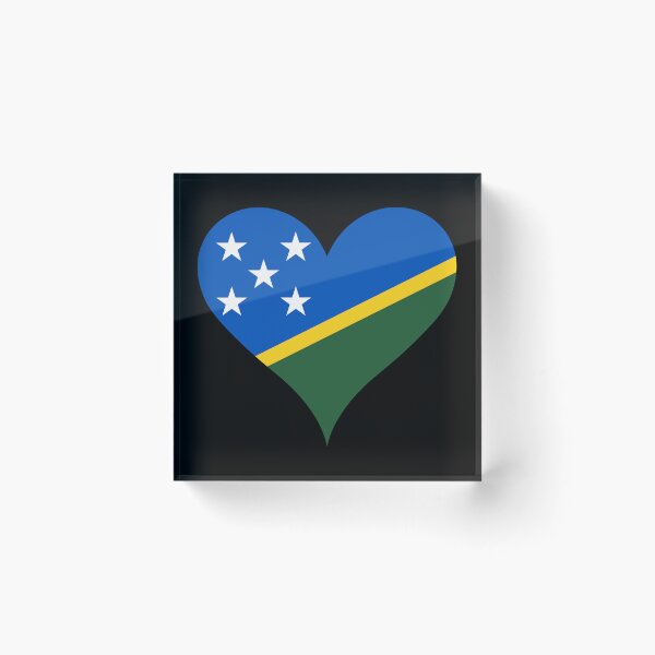 Item preview, Solomon Islands Heart Flag - Islander Pride & Love designed and sold by NTGUILTY.