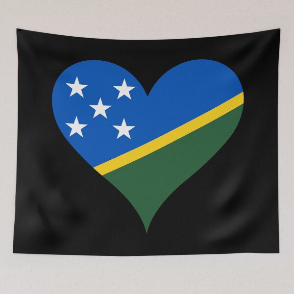 Item preview, Solomon Islands Heart Flag - Islander Pride & Love designed and sold by NTGUILTY.