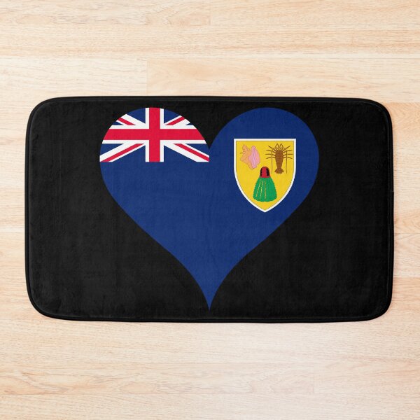Item preview, Turks & Caicos Heart Flag - Islander Pride & Love designed and sold by NTGUILTY.