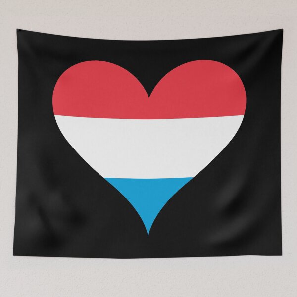 Item preview, Luxembourg Heart Flag - Luxembourger Pride & Love designed and sold by NTGUILTY.