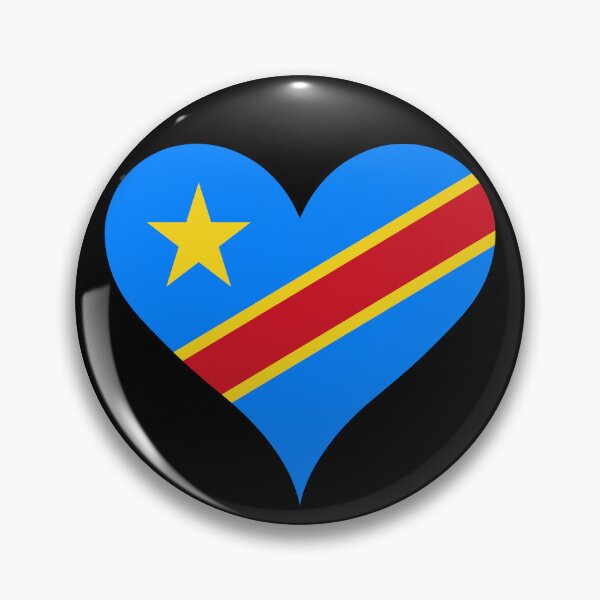 Item preview, DR Congo Heart Flag - Congolese Pride & Love designed and sold by NTGUILTY.