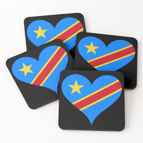 Item preview, DR Congo Heart Flag - Congolese Pride & Love designed and sold by NTGUILTY.