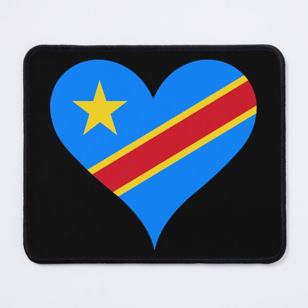Item preview, DR Congo Heart Flag - Congolese Pride & Love designed and sold by NTGUILTY.