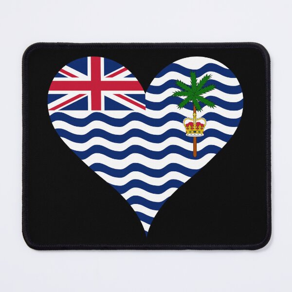 Item preview, British Indian Ocean Territory Heart Flag - Chagos Pride & Love designed and sold by NTGUILTY.