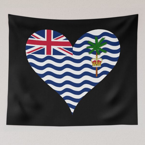 Item preview, British Indian Ocean Territory Heart Flag - Chagos Pride & Love designed and sold by NTGUILTY.