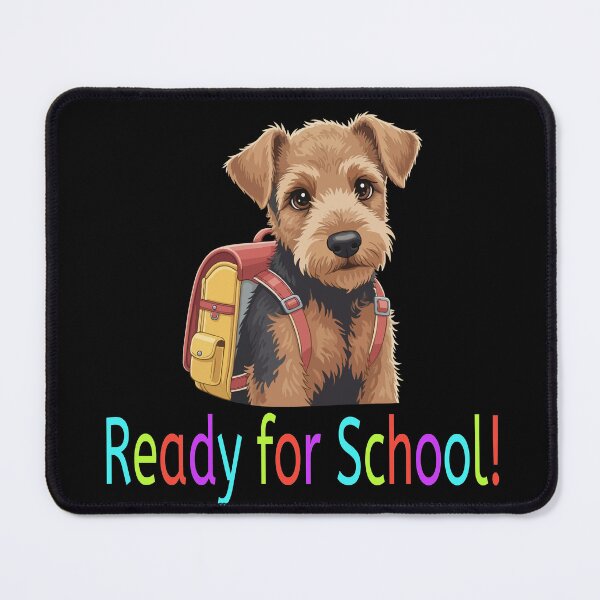 Item preview, Ready for School Cute Airedale Terrier Puppy – Back to School designed and sold by The Real Life Symphony.