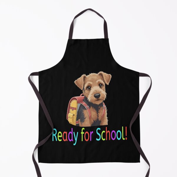 Item preview, Ready for School Cute Airedale Terrier Puppy – Back to School designed and sold by The Real Life Symphony.