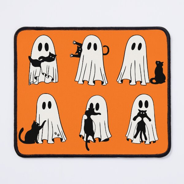 Item preview, Ghost Cat Cute Spooky Season Black Cat Halloween for Cat Lovers designed and sold by LessIsLoud.