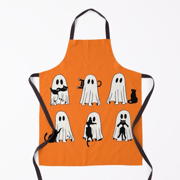 Item preview, Ghost Cat Cute Spooky Season Black Cat Halloween for Cat Lovers designed and sold by LessIsLoud.
