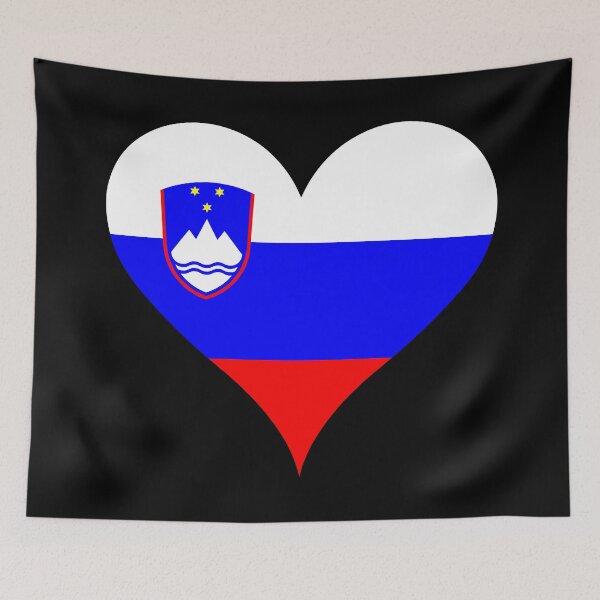 Item preview, Slovenia Heart Flag - Slovenian Pride & Love designed and sold by NTGUILTY.