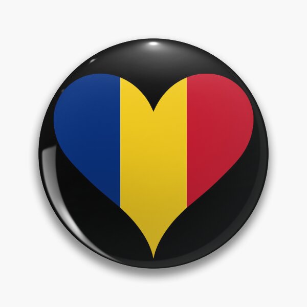 Item preview, Romania Heart Flag - Romanian Pride & Love designed and sold by NTGUILTY.