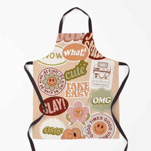 Item preview, Earthy Retro 90's Cute Sticker Pattern designed and sold by MiaBellaGirl.