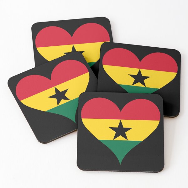 Item preview, Ghana Heart Flag - Ghanaian Pride & Love designed and sold by NTGUILTY.