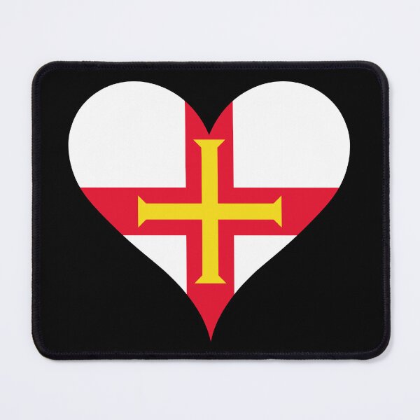 Item preview, Guernsey Heart Flag - Guernseyman Pride & Love designed and sold by NTGUILTY.