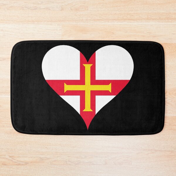 Item preview, Guernsey Heart Flag - Guernseyman Pride & Love designed and sold by NTGUILTY.