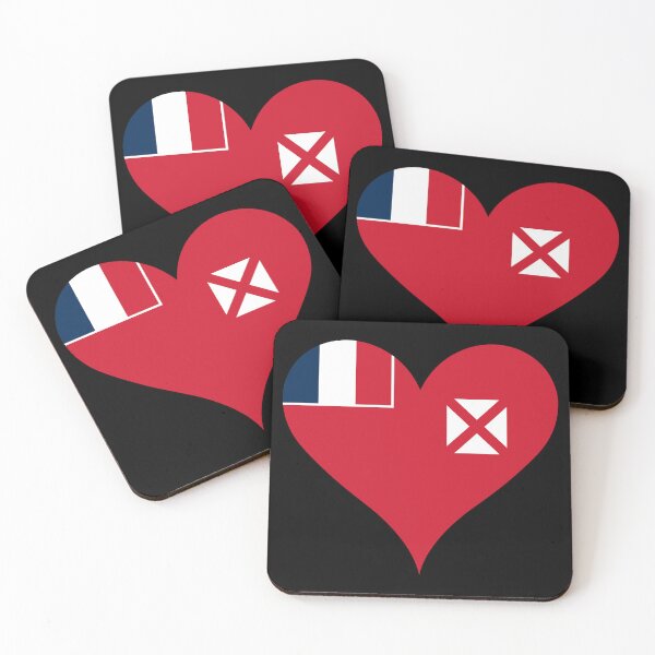 Item preview, Wallis and Futuna Heart Flag - Polynesian Pride & Love designed and sold by NTGUILTY.