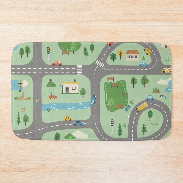 Item preview, Cartoon Town Road Map designed and sold by MySignatureItems.