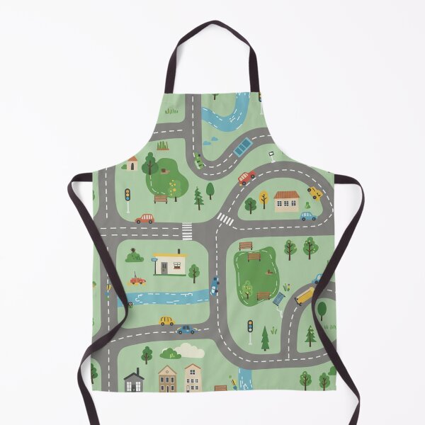 Item preview, Cartoon Town Road Map designed and sold by MySignatureItems.