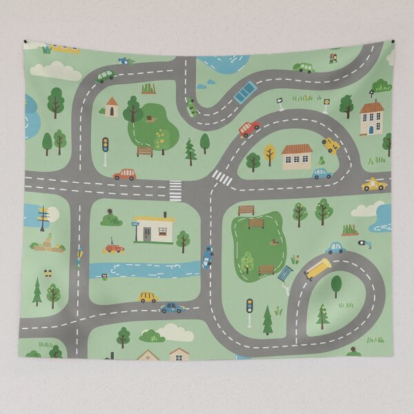 Item preview, Cartoon Town Road Map designed and sold by MySignatureItems.