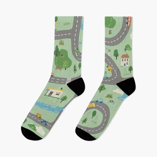 Item preview, Cartoon Town Road Map designed and sold by MySignatureItems.