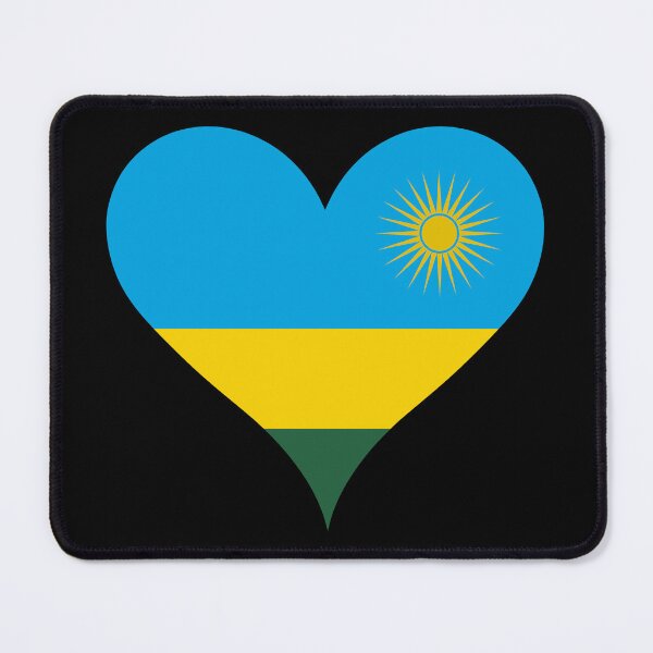 Item preview, Rwanda Heart Flag - Rwandan Pride & Hope designed and sold by NTGUILTY.