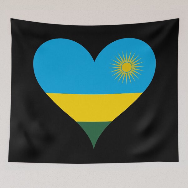 Item preview, Rwanda Heart Flag - Rwandan Pride & Hope designed and sold by NTGUILTY.