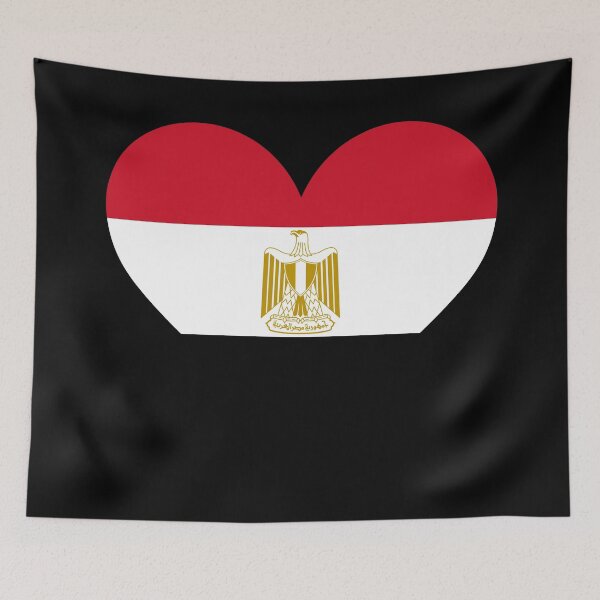 Item preview, Egypt Heart Flag - Egyptian Pride & Love designed and sold by NTGUILTY.
